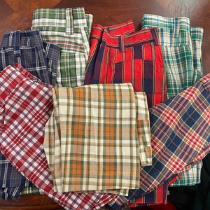 Plaid Vintage Youth pants and shorts lot