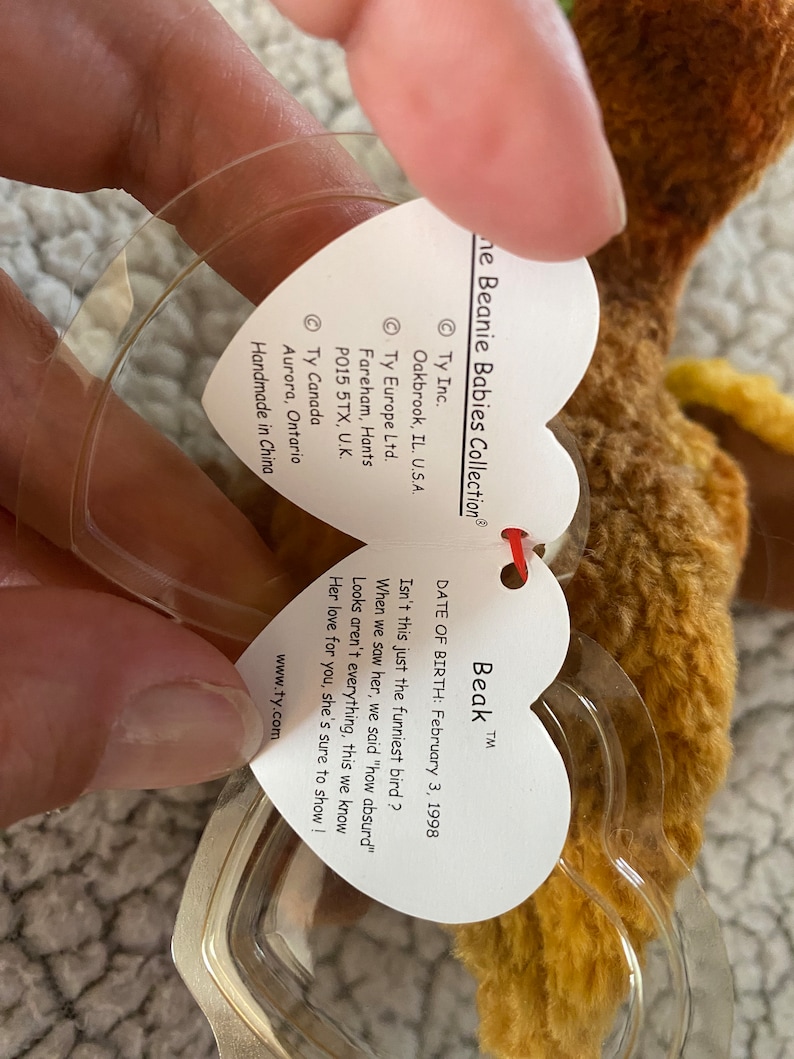 Rare Retired Beak Beanie Baby With Tag Errors - Etsy
