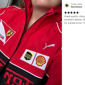 Custom high-grade embroidery logo Vintage F1 jacket,Formula One,Racing pilot jacket,Ferrari jacket, Gender-Neutral Adult Jacket