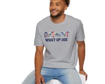 Detroit City Fan T-Shirt, Motor City Unisex Tee, Detroit Love Shirt, Detroit Pride Gift, Detroit Michigan Apparel