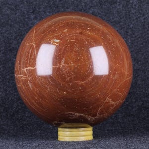 Große 200 mm Kugel aus Rotem Jaspis - Natürlicher Erdungs-Heilstein-Kugel - Statement-Dekor-Stück