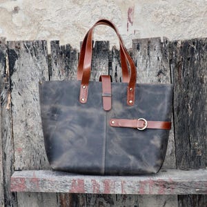 Full Grain Leather Handbag, Handmade Leather Women&#39;s Purse, Hobo Tote Bag, High Quality, Perfect Gift for Her