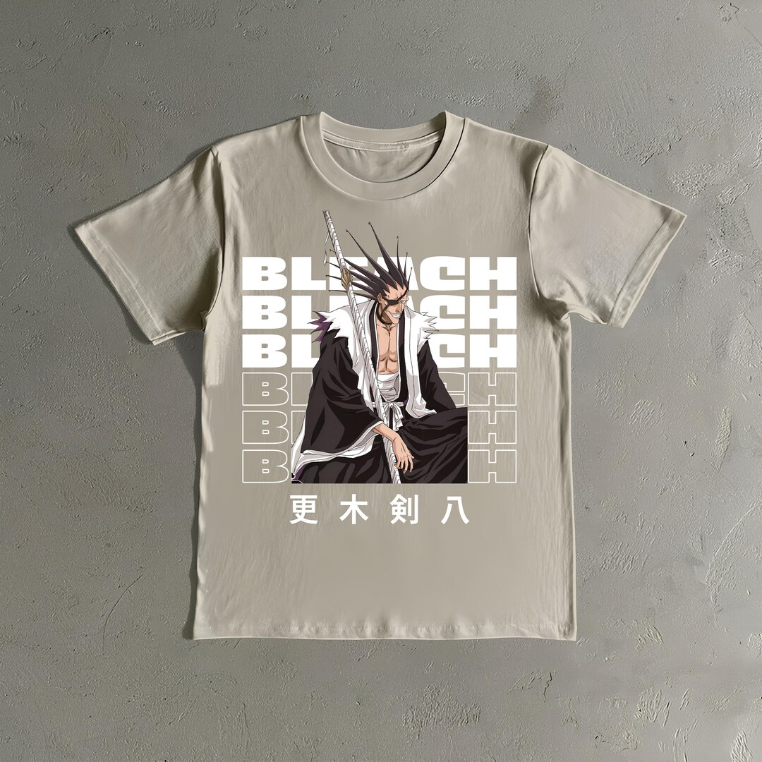 Anime Bleach Shirt Zaraki Kenpachi Tee Bleach Kenpachi Etsy UK