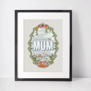 Impression d'art spéciale maman fête des mères.