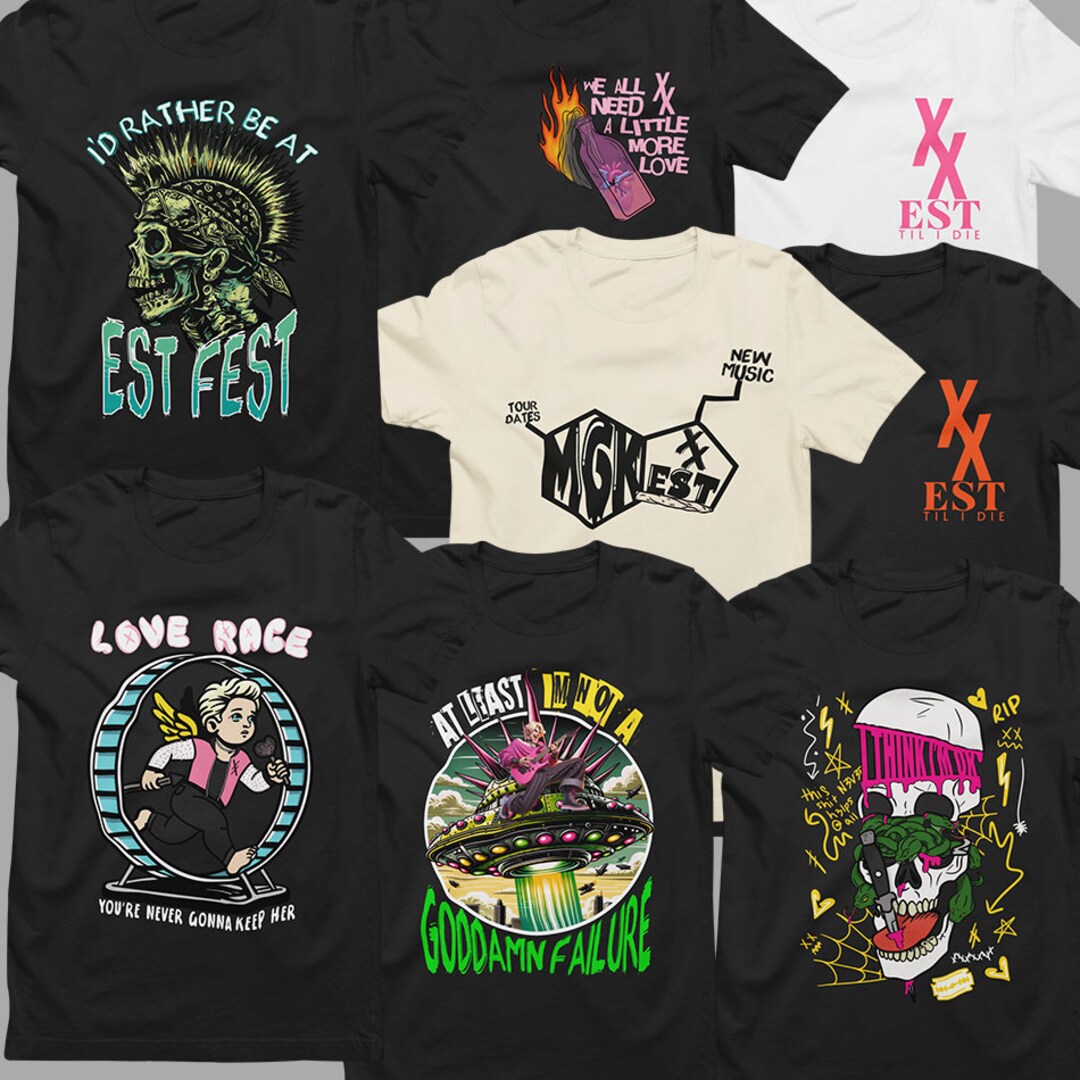 MGK Custom Designed Art Inspired Tee Shirt Collection Etsy