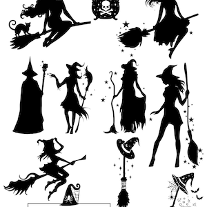 witch, witches, broom svg, new, new, witches SVG file, wizard silhouette, magical witch, cricut, handmade Halloween gift, magic, witches, witches
