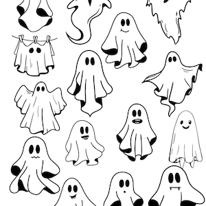 ghost svg,ghost,svg bundle,ghost clipart,cute ghost,boo,SVG files for cricut,6 cute ghosts SVG bundle,SET,new,halloween