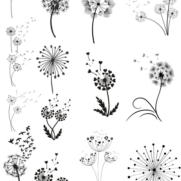 Dandelion Svg Bundle,Dandelion Svg,Dandelion ,Clipart,Just Breathe Svg,Dandelion Blowing Svg,Cut files for Cricut,Silhouette,pusteblume svg