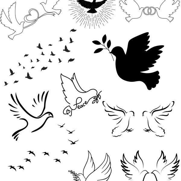 Doves svg Peace Symbol, Digital Download, DIY Peace Crafts, Doves Graphic, Instant Download, Peace Symbol Decor,Neu,NEW,Doves SVG,png