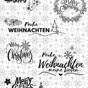 Frohe Weihnachten,SVG Bundle,Plotterdatei Weihnachten für Cricut,X-mas Vector Icons, Adventskalender, Sprüche,Merry Chrismas svg,schrift svg