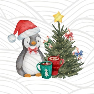 Weihnachten pinguin Jpg,Weihnachtsmotive Jpg,Weihnachten Jpg,Niedlicher pinguin Jpg,Aquarell Jpg,Jpg,Kartenherstellung,png Winterpinguin