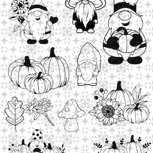 Wichtel SVG Bundle, Wichtel Svg,Herbst Wichtel Svg,Gnomies Silhouette,Plotterdatei für Cricut,Wichtel Fall Svg,Herbst Decorations,svg,neu,ne