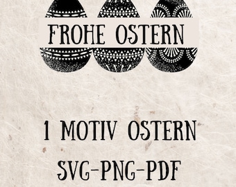 Easter plotter file, German Happy Easter plotter file Svg, Plotter file Easter SVG, Plotter file flowers spring, Easter Cut svg,Easter Svg