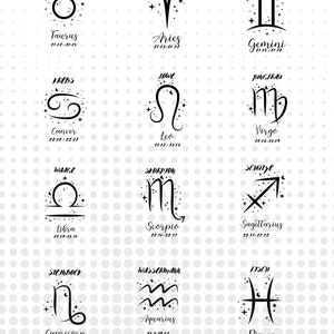 Sternzeichen Svg Bundle,Horoskop SVG Bundle,Celestial Sternzeichen SVG,Sternzeichen Konstellation SVG,Sternzeichen Clipart,Horoskop Geschenk