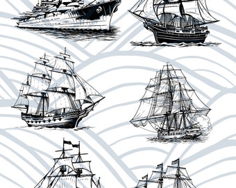 schiff svg,segelschiff svg,png,svg,jpg,schiffe svg,meeresschiffe svg,Seeschlachten Vektor, SVG Plotterdatei für Cricut, Silhouette Clipart,