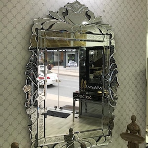 Artisanal Venetian Mirror, Luxury Wall Mirror, Living Room Decor, Vanity Mirror, Decorative Wall Mirror