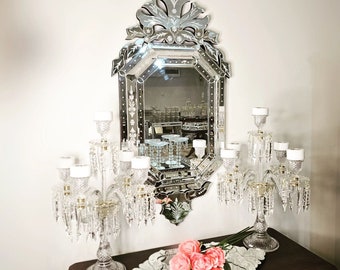 Handcrafted Venetian Mirror, Luxury Beveled Glass Wall Art, Heirloom Quality Italian Decor, Grand Statement Mirror