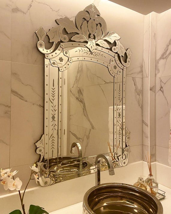 ベネチアンミラーヴィンテージ ベネチアンガラス 壁掛け ウォール