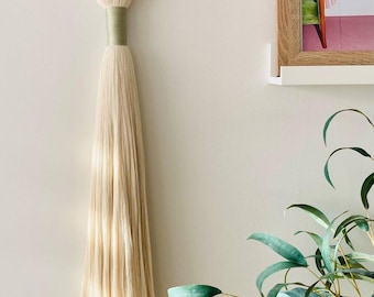 Tapiz de pared de macramé bohemio, tejido a mano, tapiz mexicano inspirado en Lomas Caralarga, arte de pared bohemio para decoración del hogar.