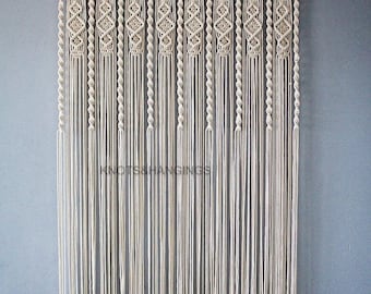 Macramégordijn, macramé bruiloft decoratie boho interieur, boho gordijn, bruiloft achtergrond, macramé hangend, speciaal dagcadeau