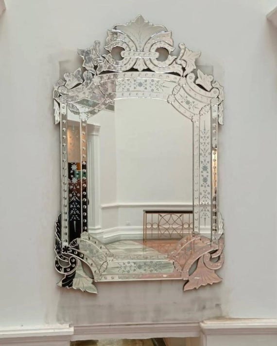 手作りのベネチアンミラー - ヴィンテージの高級壁装飾 - Etsy 日本