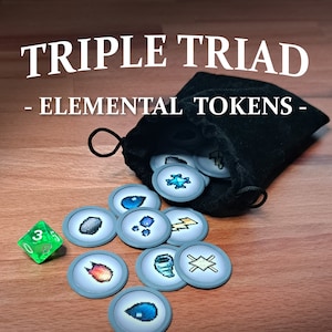 Triple Triad Elemental-tokens - deckaccessoire