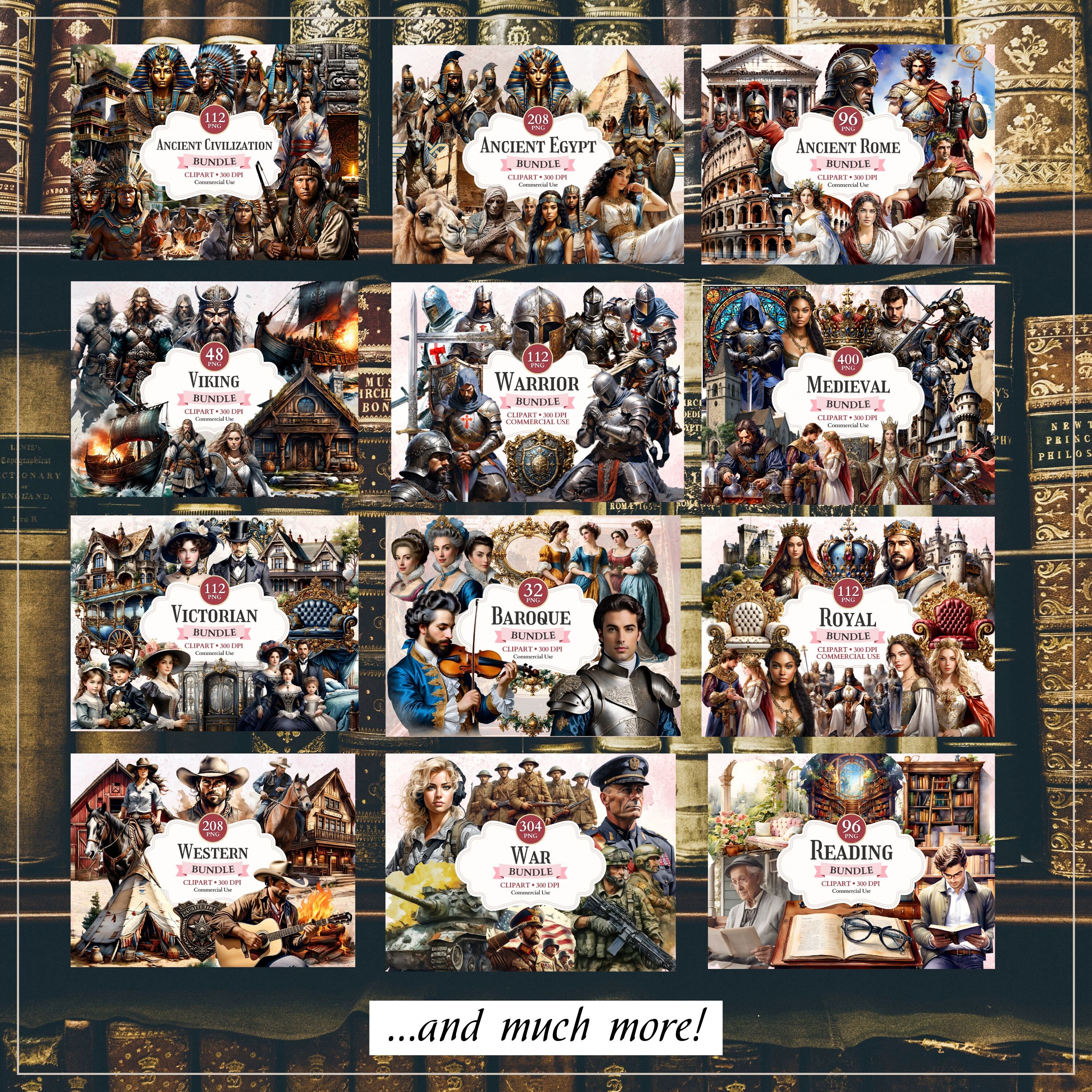 HISTORY AND MYTHOLOGY Clipart Bundle, 2.000+ Png Images, Unlimited ...