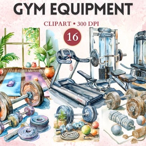 Gym Equipment Clipart, Dumbbell Png, Gym Clipart, Workout Png, Workout Equipment, Sport Graphics, Sport Image
