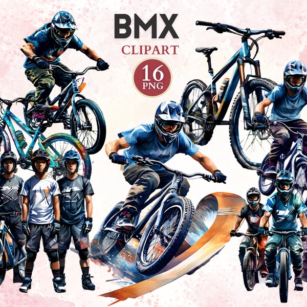 BMX Clipart, Mountain Bike, Motocross Png, Dirty Bike Graphics, Enduro, Extreme Sports, Adventure Sport, Sport Image