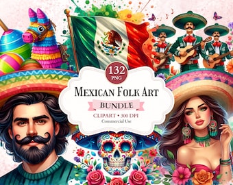 Imágenes Prediseñadas de Arte Popular Mexicano, Día de Los Muertos, Imágenes Prediseñadas de Mariachi, Fiesta del Cinco de Mayo, Sombrero, Piñatas, Fiesta Mexicana, Viva México Png