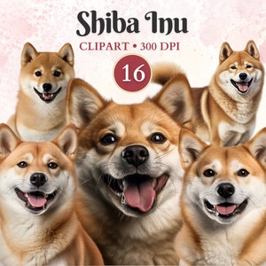 Shiba Inu Clipart, Shiba Inu Png, Clip Art de silueta de perro, gráficos de mascotas, vector de perro, imágenes prediseñadas caninas, libro de chatarra7a
