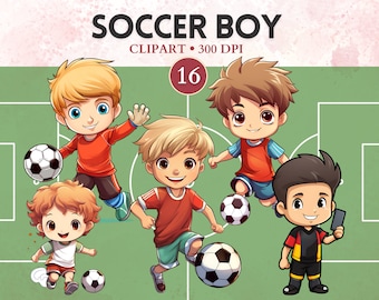 Soccer Boy Clipart, Soccer Png, Cute Boy, Infant, Babyboy, Football Png, Football Vector, Sport Clipart, Sport Graphics