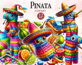 Pinata Clipart, Happy Cinco de Mayo, Sombrero Png, Mexican Fiesta, Pinatas, Fiesta Png, Dia De Los Muertos, Taco Tuesday, Travel Vector
