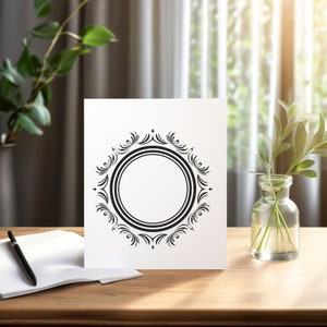 Circle Frame Clipart, Printable Photo Frame Png, Ornate Picture ...