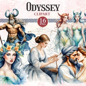Odyssee Clipart, Odyssee, griechischer Gott, Fabelwesen, Mythische Clipart, animierte Figur, griechische Mythologie