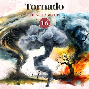 Tornado Clipart, Tornado Vector, Rainy Day, Cloud Watercolor, Cloud Png, Storm Graphics, Weather Icons