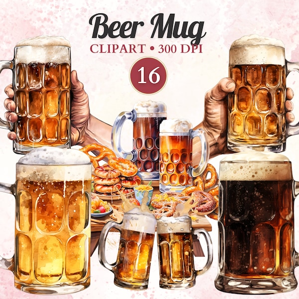 Beer Mug Clipart, Beer Png, Beer Stein, Beer Glass, Beer Graphics, Beer Vector, Alcohol Clipart, Mug Clipart, Drink Clipart