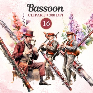 Bassoon Clipart, Bassoon Png, Wind Instrument, Musical Instrument, Music Clipart, Music Png, Orchestra, Marching Band