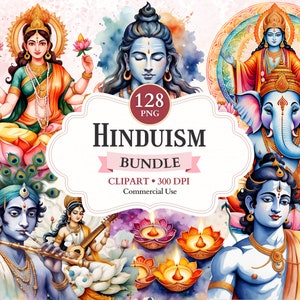 Hinduismus Clipart Bundle, Happy Diwali, Hindu Gottheit, Kosmischer Tänzer, Shiva Parvati, Lakshmi, Lord Ganesha, Krishna Idol