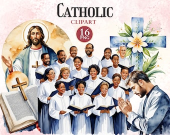 Katholieke clipart, kerk clipart, Bijbel png, Jezus png, christelijk pictogram, katholieke iconen digitaal, kruis grafisch