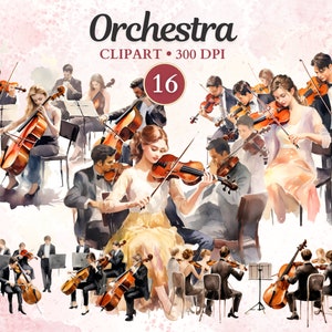 Orquesta Clipart, Orquesta Png, Música Clipart, Música Png, Sinfonía, Ópera, Música Clásica, Músico, Instrumental