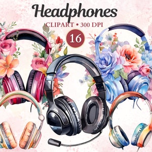 Clipart casque, casque png, casque audio, son, DJ, clipart musique, musique png, musique électronique