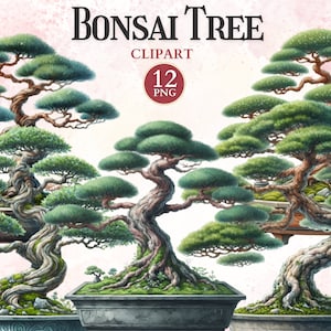 Imágenes Prediseñadas de árbol bonsái, bonsái japonés, imágenes prediseñadas de Japón, símbolos culturales, arte cultural, flor de Sakura, arte floral asiático