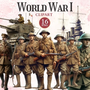 Weltkrieg 1 Clipart, Militär Clipart, Soldat Png, Armee Png, Panzer Png, Armee Bild, Kriegsgrafik, Historischer Png, EST