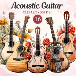 Acoustic Guitar Clipart, Guitar Png, Silhouette, Guitarist, String, Musical Instrument, Music Clipart, Music Png