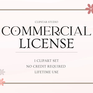 1 enkele clipartset commerciële licentie, licentie voor eenmalig commercieel gebruik, geen krediet vereist, levenslang gebruik