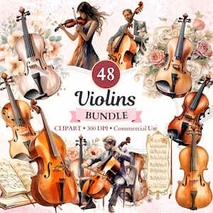 Pacchetto clipart violini, violino Png, strumento a corda, strumento musicale, musicista, violinista, clipart musicale, musica Png