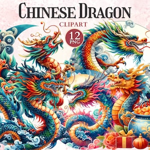 Clipart del drago cinese, disegni cinesi, Capodanno lunare, Anno del drago, Grande Muraglia cinese, Design asiatico, Lanterna Png