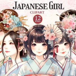 Japanisches Mädchen Clipart, Japanische Geisha, Kimono Png, Sakura Blume, Japan Clipart, Kulturelle Symbole, Kulturelle Kunst, Geisha Png