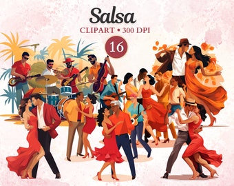Salsa Clipart, Salsa Music, Dancer Clipart, Dance Png, Dancer Image, Latin Music, Music Clipart, Music Png, Party